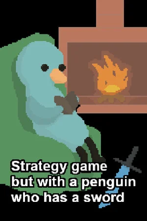 Strategy game but with a penguin who has a sword poszter