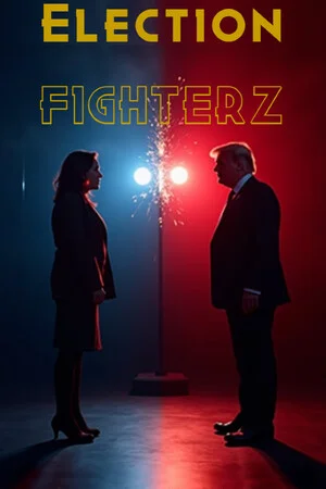 Election FighterZ: Kamala vs trump poszter