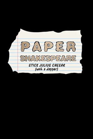 Paper Shakespeare: Stick Julius Caesar (with a dagger) poszter