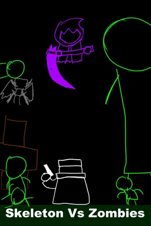 Skeleton vs zombies poszter