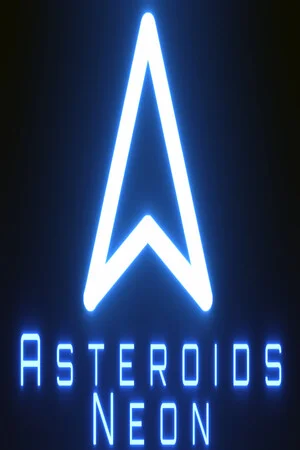 Asteroids Neon poszter