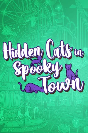 Hidden Cats in Spooky Town poszter