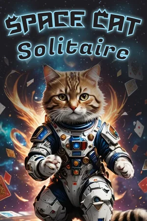 Space Cat Solitaire poszter