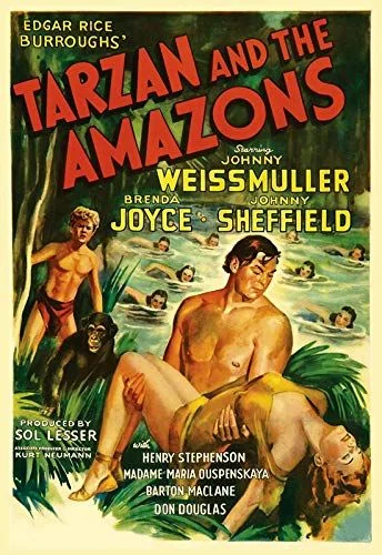 Tarzan és az amazonok (1945) poszter