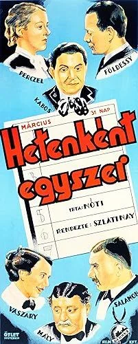 Hetenként egyszer láthatom (1937) poszter