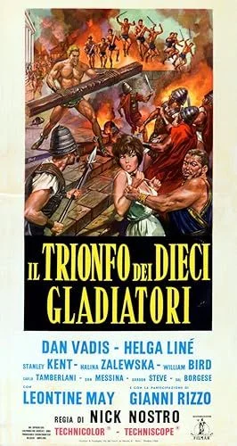 Tíz gladiátor győzelme (1964) poszter