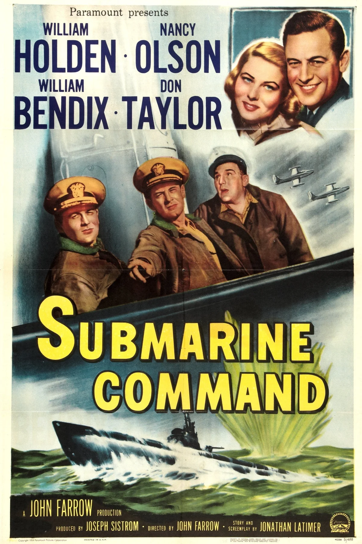 Submarine Command (1951) poszter