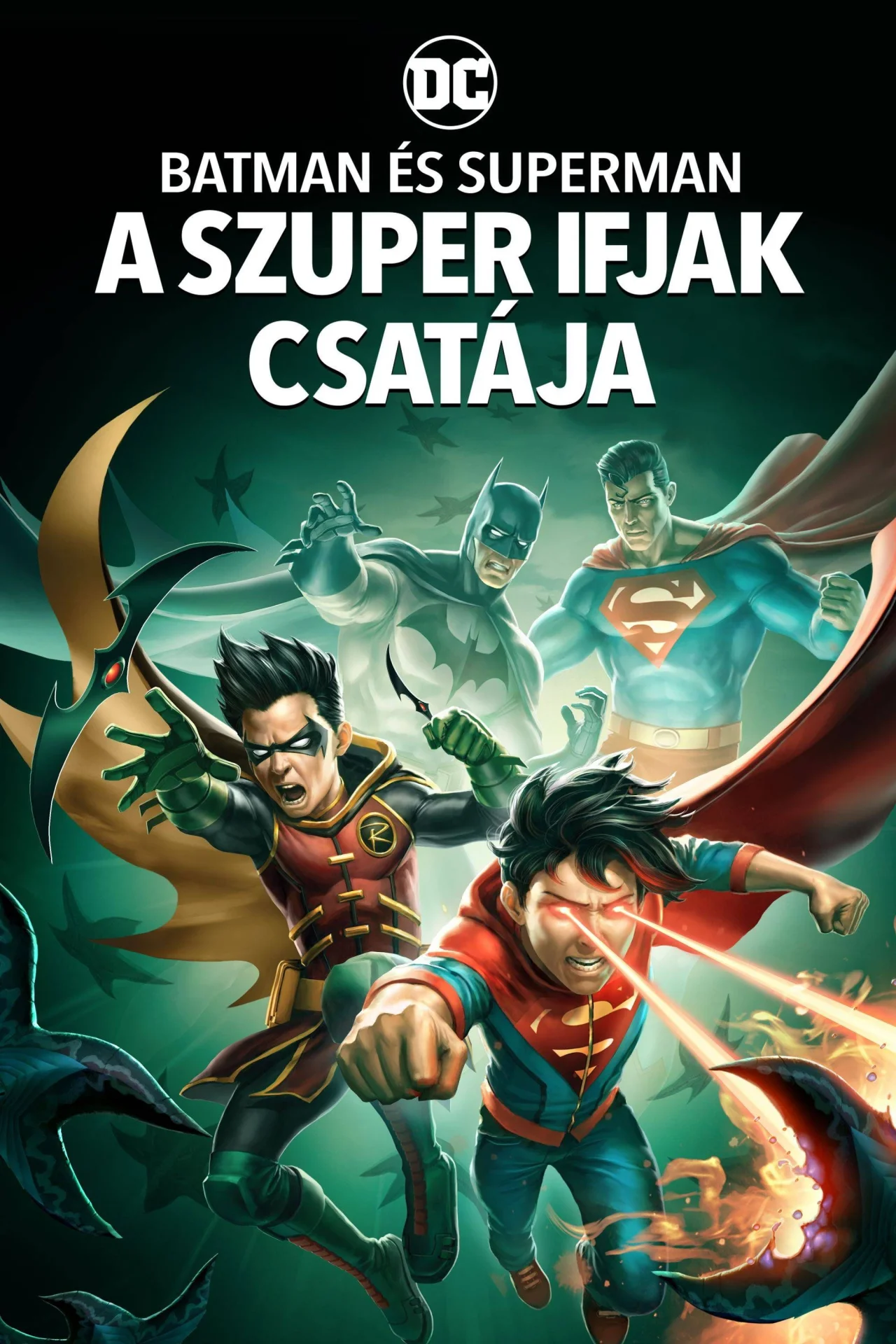 Batman és Superman: A szuper ifjak csatája (2022) poszter