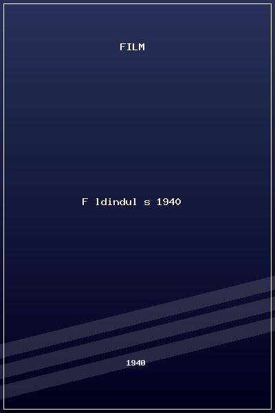 Földindulás (1940) poszter