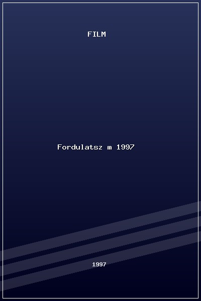 Fordulatszám (1997) poszter