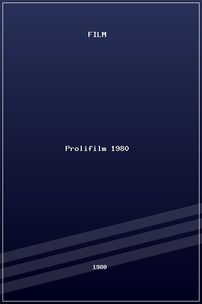 Prolifilm (1980) poszter