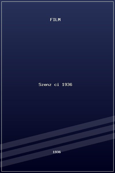 Szenzáció (1936) poszter