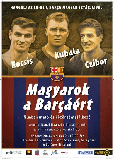 Magyarok a Barcáért plakát