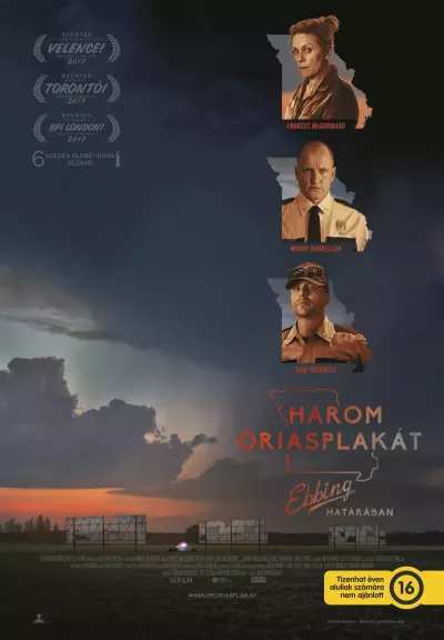 Három óriásplakát Ebbing határában plakát