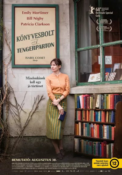 Könyvesbolt a tengerparton plakát