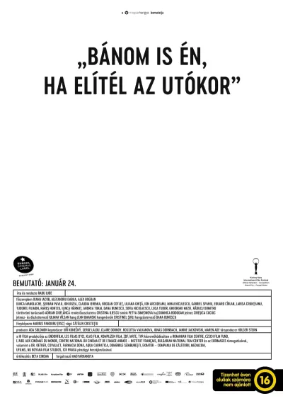 Bánom is én, ha elítél az utókor plakát