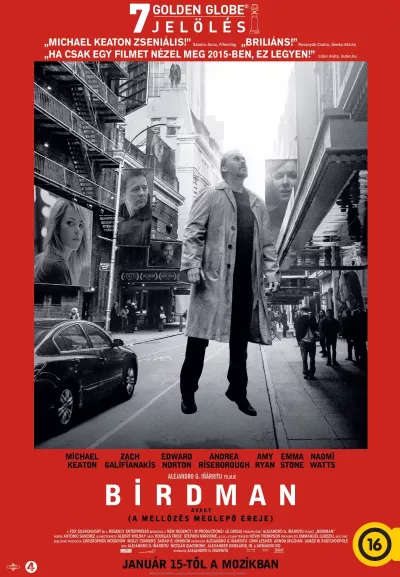 Birdman avagy (A mellőzés meglepő ereje) plakát