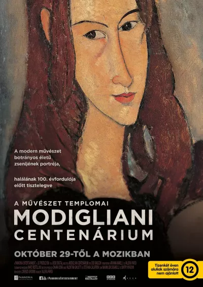 A művészet templomai: Modigliani centenárium plakát