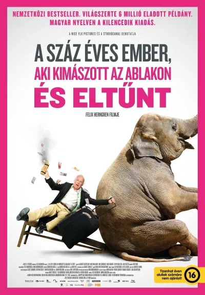 A százéves ember, aki kimászott az ablakon és eltűnt plakát