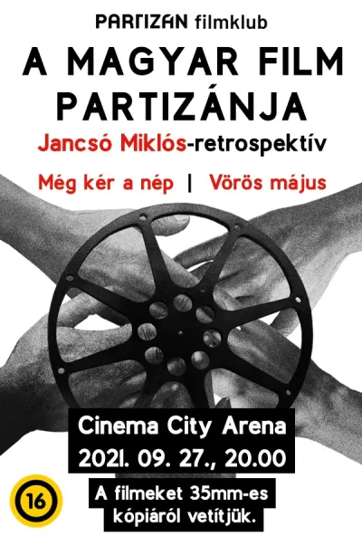 A magyar film partizánja – Jancsó Miklós-retrospektiv plakát