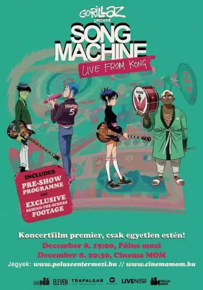 Gorillaz - Song Machine Live From Kong plakát