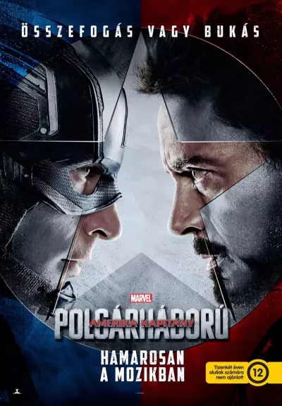 Amerika Kapitány: Polgárháború plakát