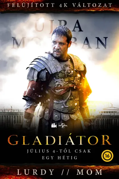 Gladiátor - 4K felújított változat plakát