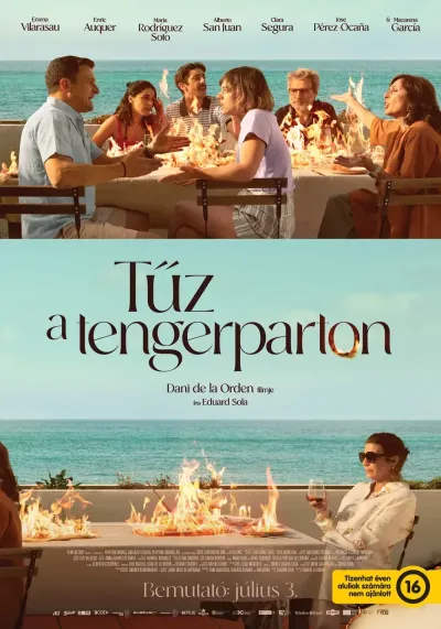 Tűz a tengerparton plakát