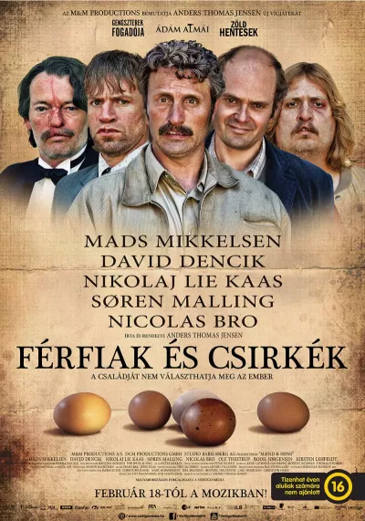 Férfiak és csirkék plakát