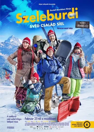 Szeleburdi svéd család síel - Rénszarvasok hátán plakát