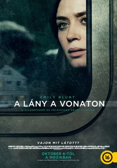 A lány a vonaton plakát