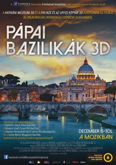 A művészet templomai: Pápai bazilikák 3D plakát